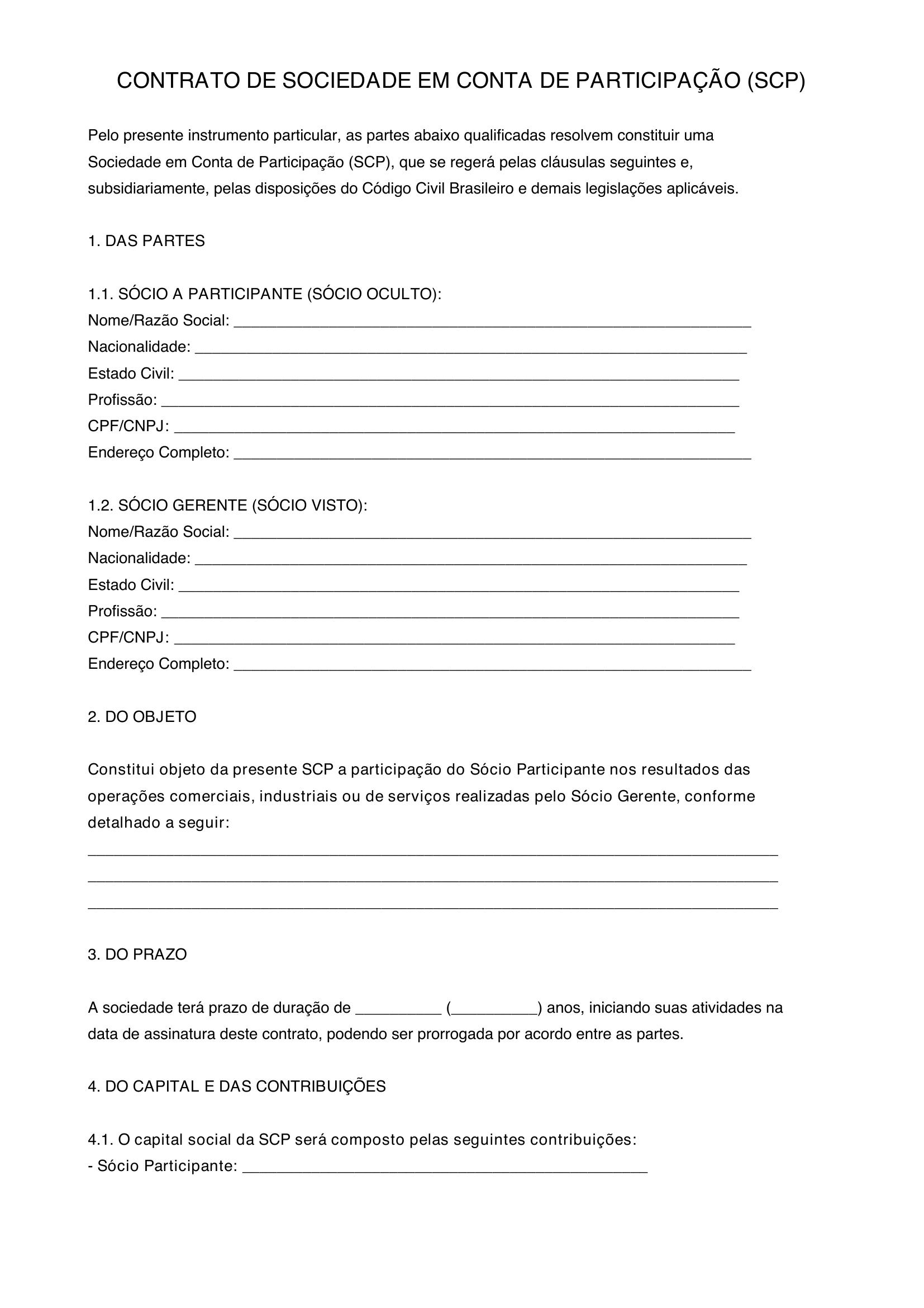Modelo Contrato Scp